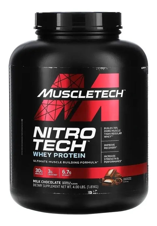 MUSCLETECH | Nitro-Tech Whey Protein 4 lbs - Chocolate