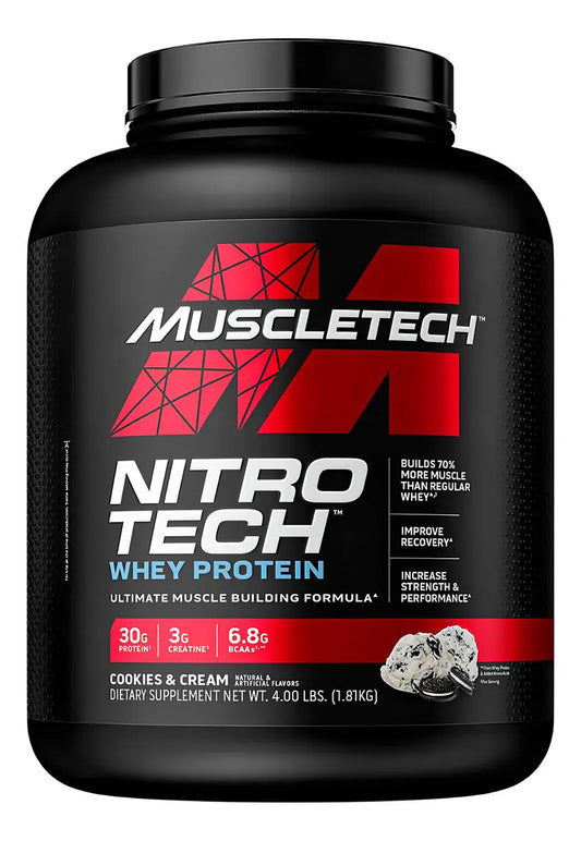 MUSCLETECH | Nitro-Tech Whey Protein 4 lbs - Cookies and Cream