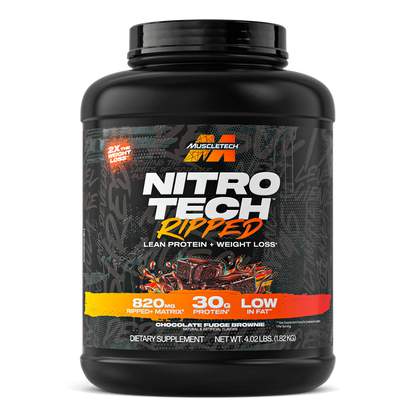 MUSCLETECH | Nitro-Tech Ripped 4 lbs - Chocolate Fudge Brownie