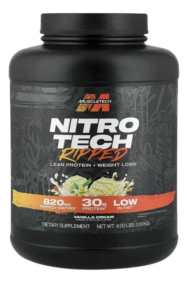 MUSCLETECH | Nitro-Tech Ripped 4 lbs - Vainilla