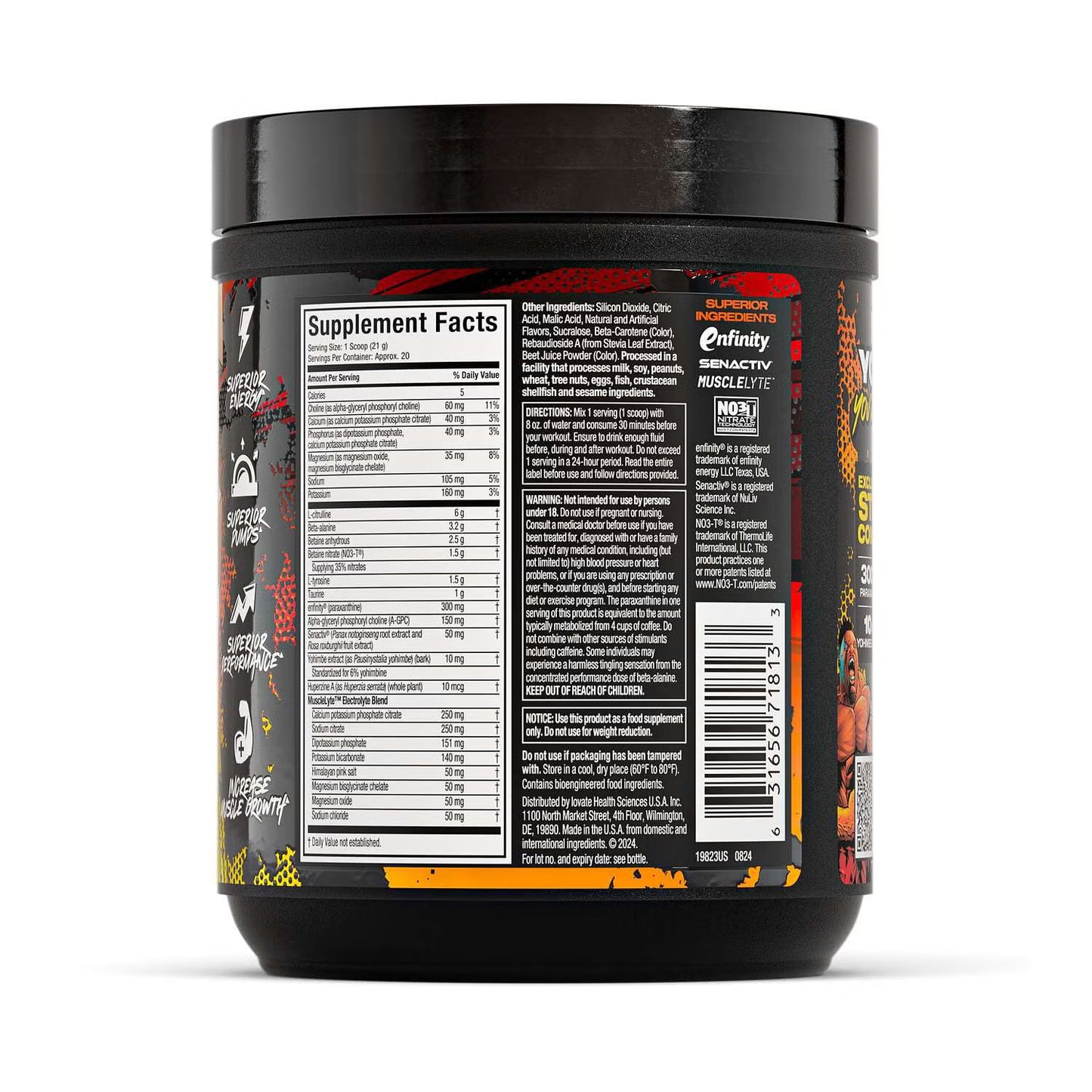 MUSCLETECH | Euphoriq Pre-workout 20 Serv - Boogieman Punch
