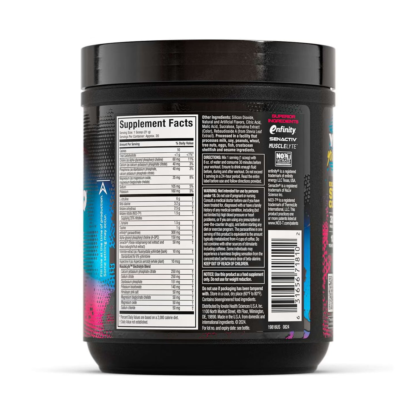 MUSCLETECH | Euphoriq Pre-workout 20 Serv - Pop Rocket