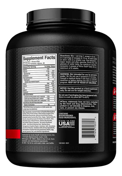 MUSCLETECH | Nitro-Tech Whey Protein 4 lbs - Chocolate