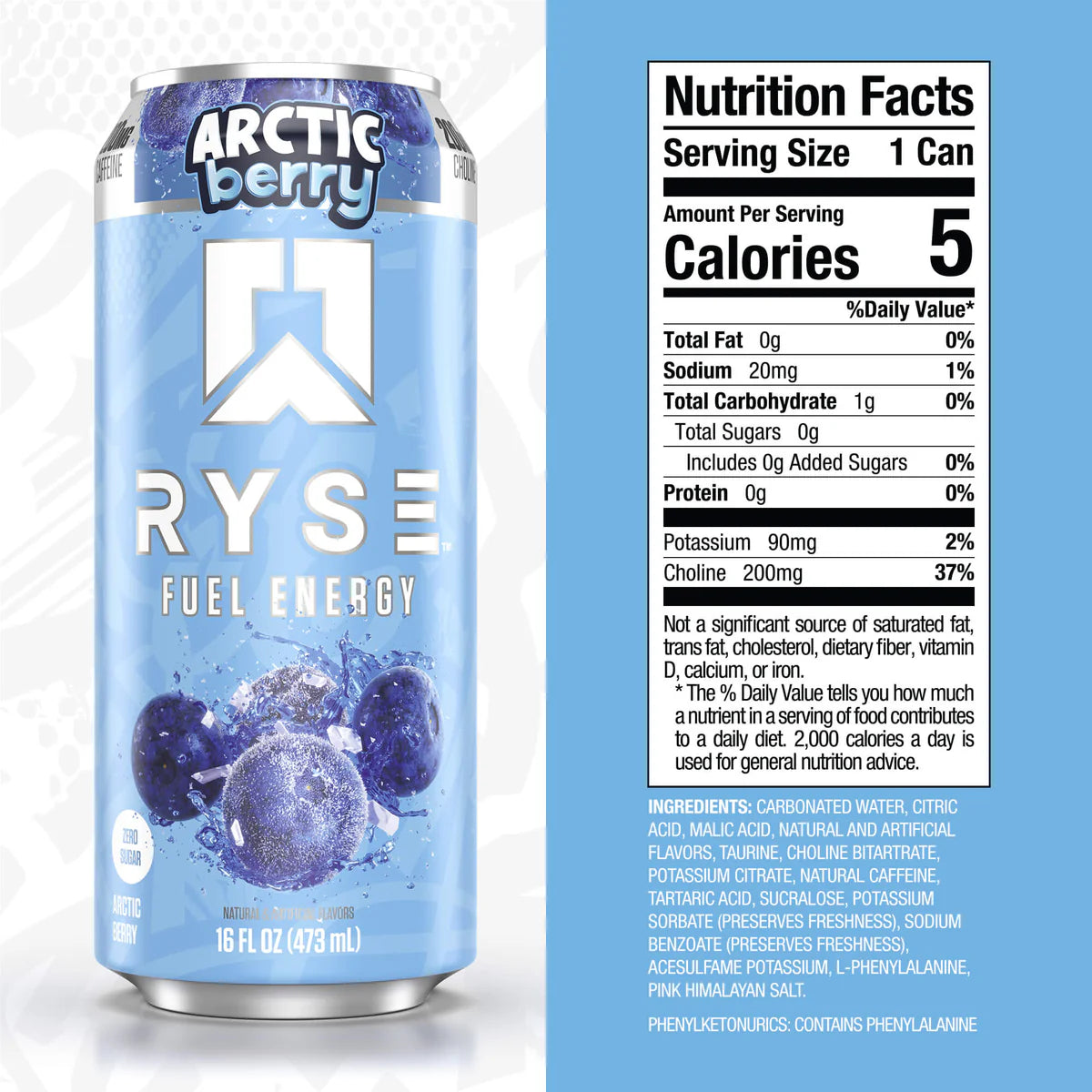 RYSE | Fuel Drink / 12 pza - Artic Berry