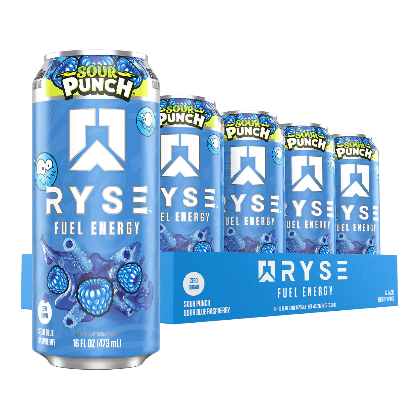 RYSE | Fuel Drink / 12 pza - Sour Punch Blue Raz