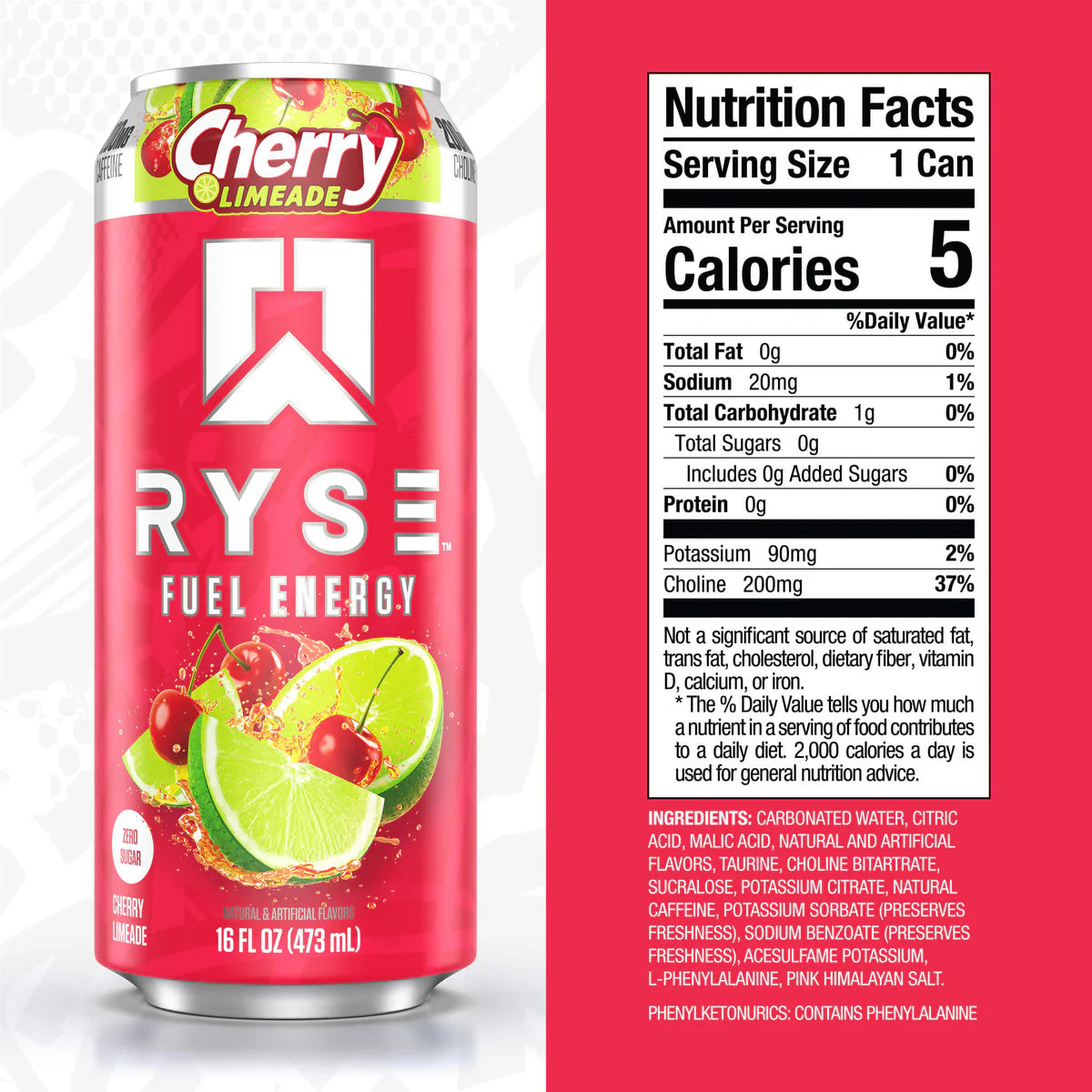 RYSE | Fuel Drink / 12 pza - Cherry Limeade