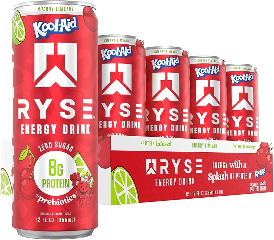 RYSE | Energy + Protein Drink / 12 pza - Cherry Limeade