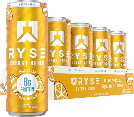 RYSE | Energy + Protein Drink / 12 pza - Orange Cream