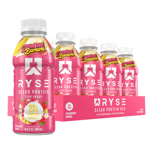 RYSE | Clear Whey Isolate RTD / 12 pza - Strawberry Banana