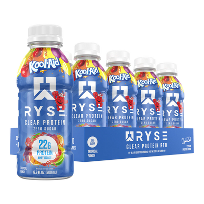 RYSE | Clear Whey Isolate RTD / 12 pza - Kool Aid Tropical Punch