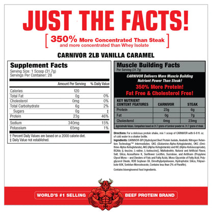 MUSCLEMEDS | Carnivor Beef Protein 2 lbs - Vainilla Caramel