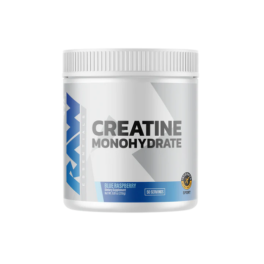 RAW | Creatina Monohidratada Blue Raspberry 30 serv
