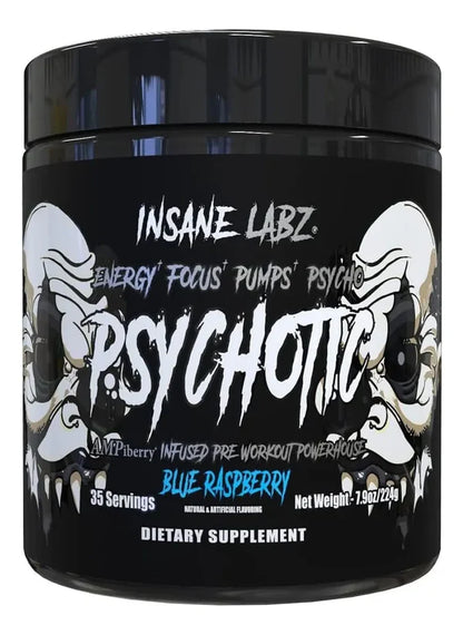 INSANE LABZ | Psychotic Black 35 Serv - Blue Raspberry