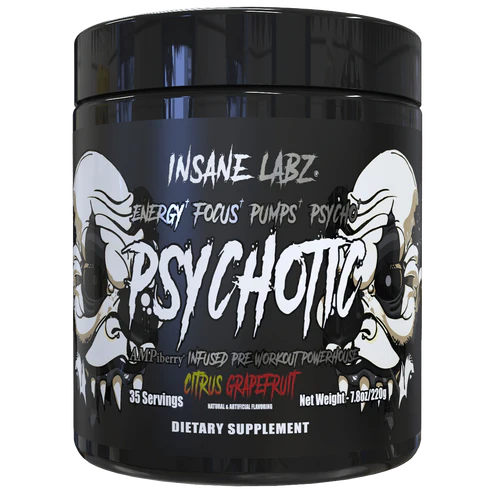INSANE LABZ | Psychotic Black 35 Serv - Citrus Grapefruit