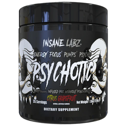 INSANE LABZ | Psychotic Black 35 Serv - Citrus Grapefruit