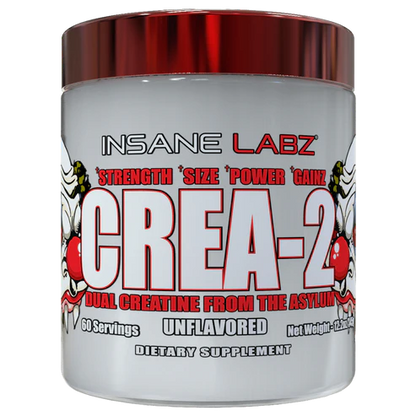 INSANE LABZ | Crea2 Monohidratada + HCL 60 serv - Unflavored.