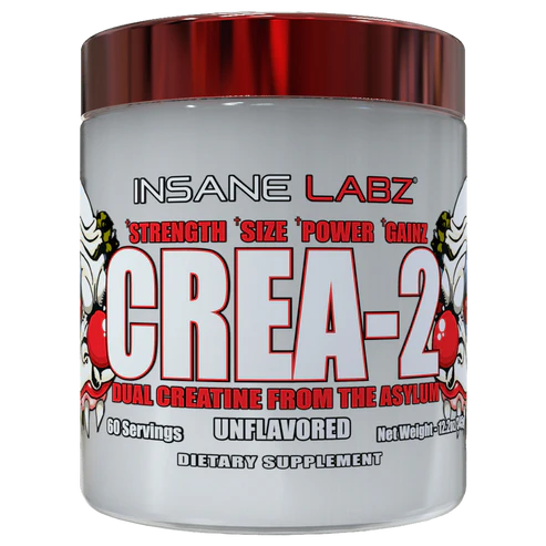 INSANE LABZ | Crea2 Monohidratada + HCL 60 serv - Unflavored.