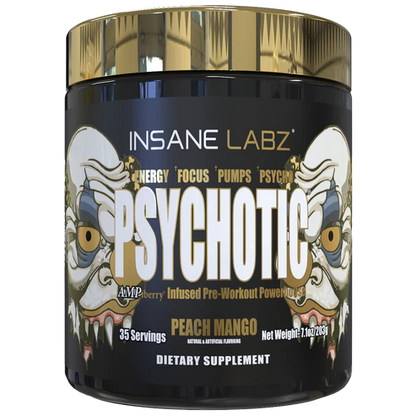 INSANE LABZ | Psychotic Gold 35 Serv - Peach Mango