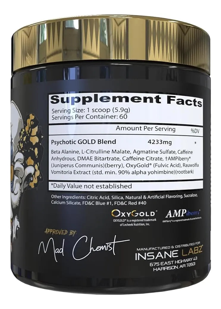 INSANE LABZ | Psychotic Gold 60 Serv - Grape