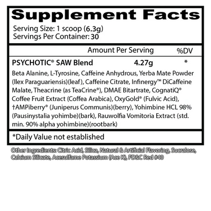 INSANE LABZ | Pre Psychotic Saw 30 Serv - Blood Orange