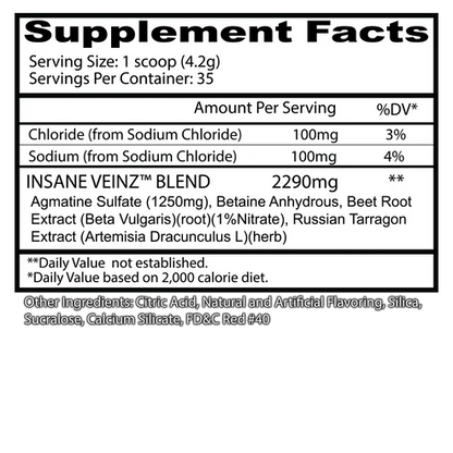 INSANE LABZ | Insane Veinz 35 Serv - Blue Raspberry