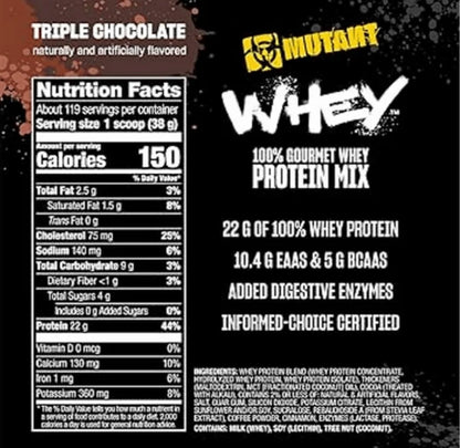 MUTAN | Whey 10 lbs - Triple Chocolate