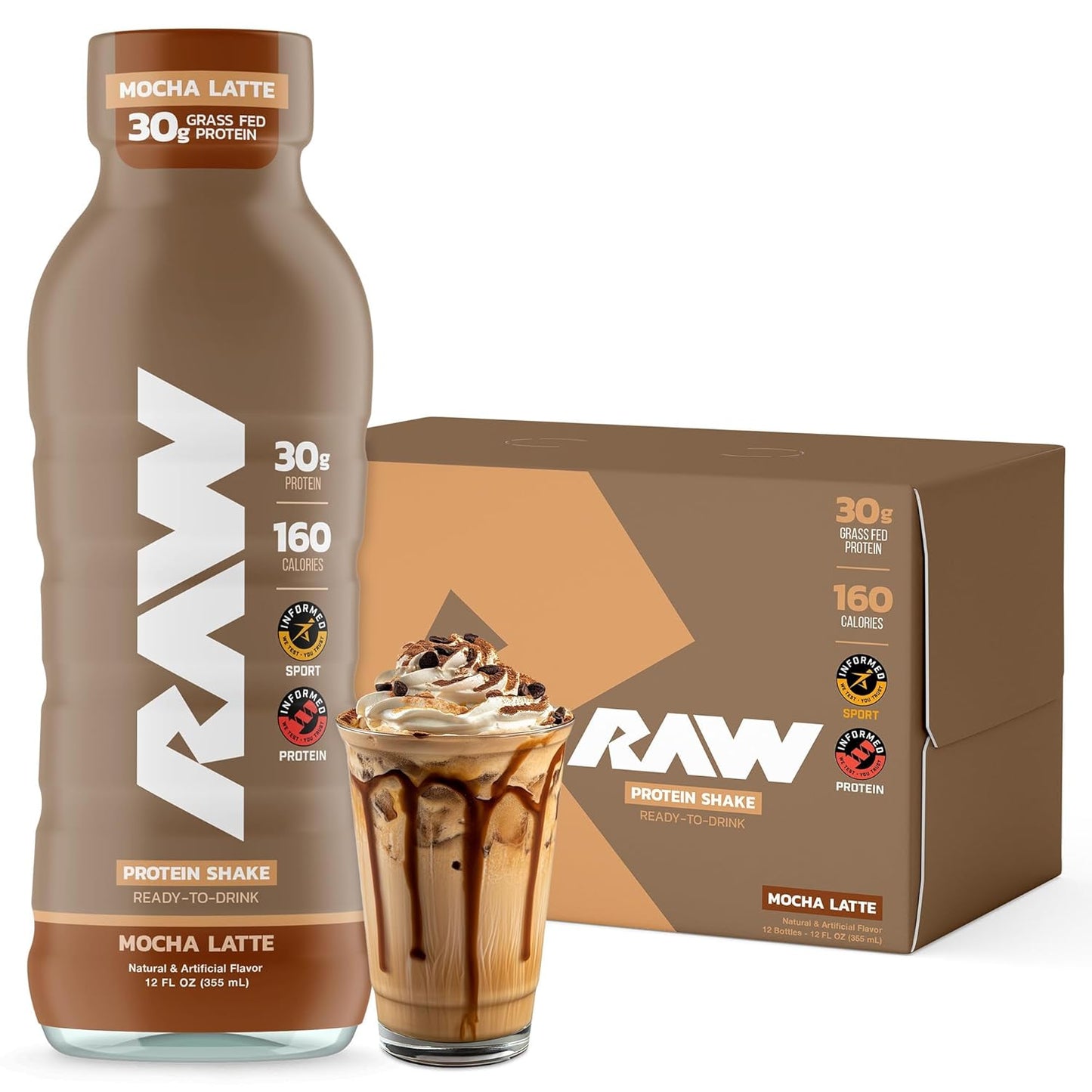 RAW | Proteína RTD - Mocha Latte 12 pza