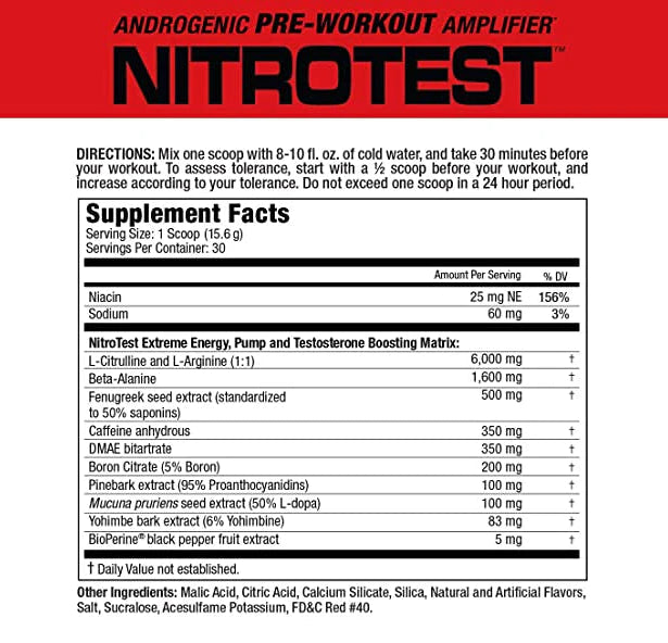 MUSCLEMEDS | Nitrotest 30 serv - Rocket Pop