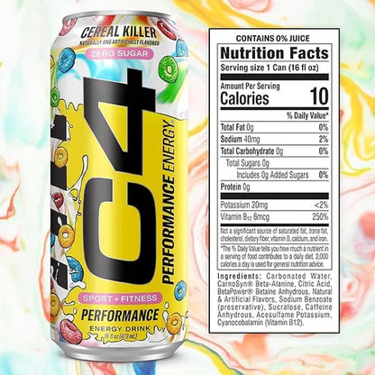 C4 | Energy Drink Carbonated 12 pza - Cereal Killer