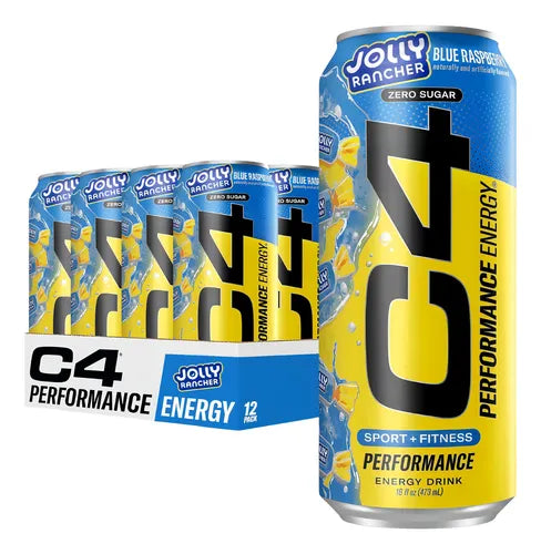 C4 | Energy Drink Carbonated 12 pza - Blue Razz Jolly Rancher