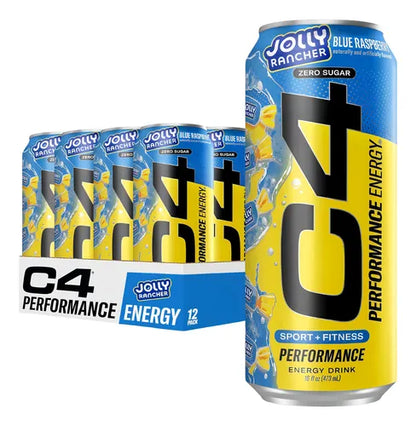 C4 | Energy Drink Carbonated 12 pza - Blue Razz Jolly Rancher