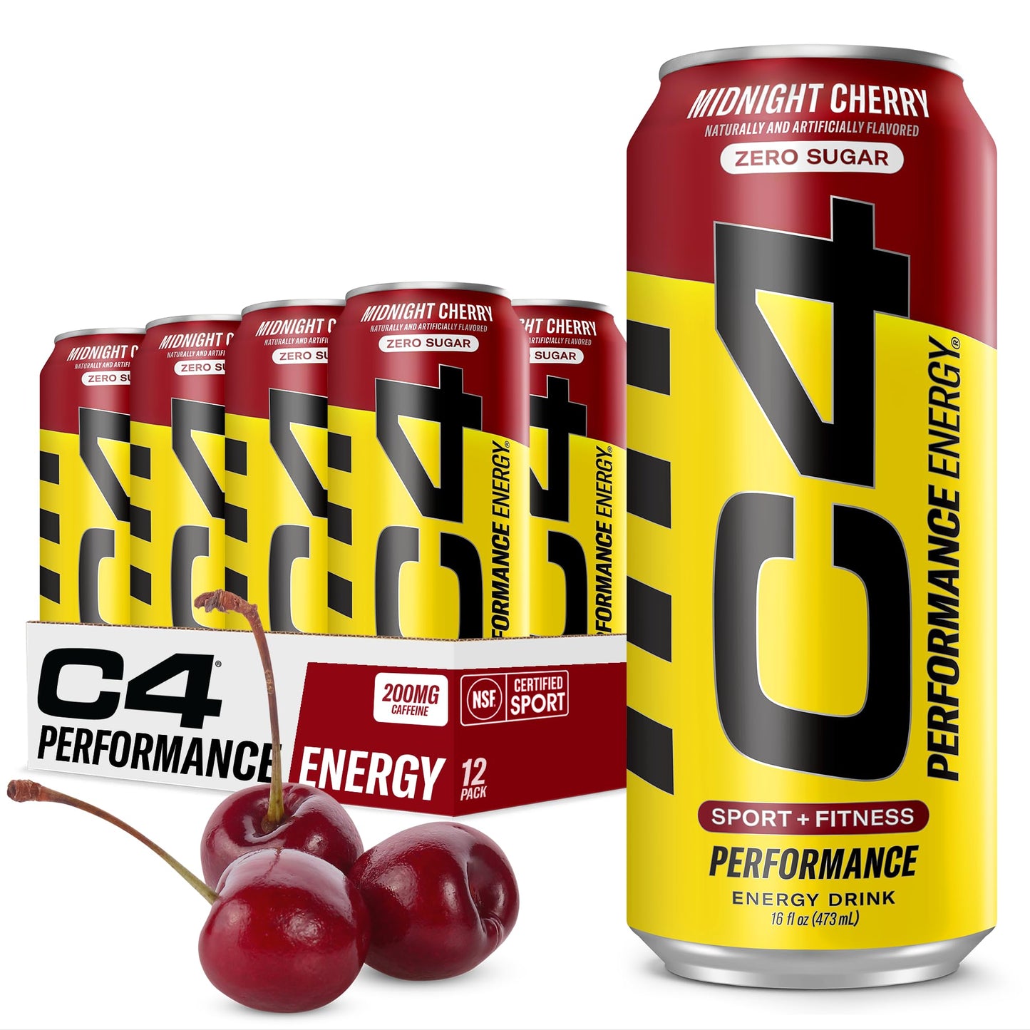 C4 | Energy Drink Carbonated 12 pza - Midnight Cherry