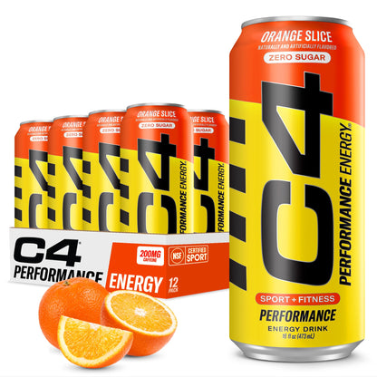C4 | Energy Drink Carbonated 12 pza - Orange Slice