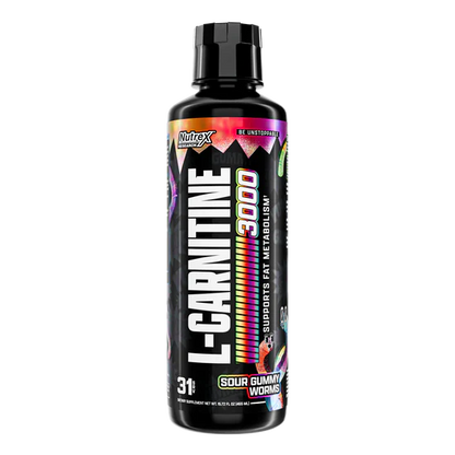 NUTREX | L-Carnitina 3000 Liquida - Sour Gummy Worms