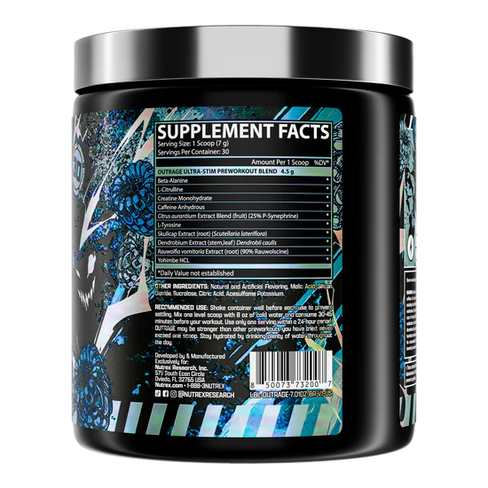 NUTREX | Outrage Ultra Stim Pwo - Blue Raspberry