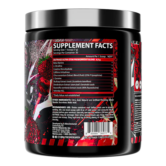 NUTREX | Outrage Ultra Stim Pwo - Fruit Punch