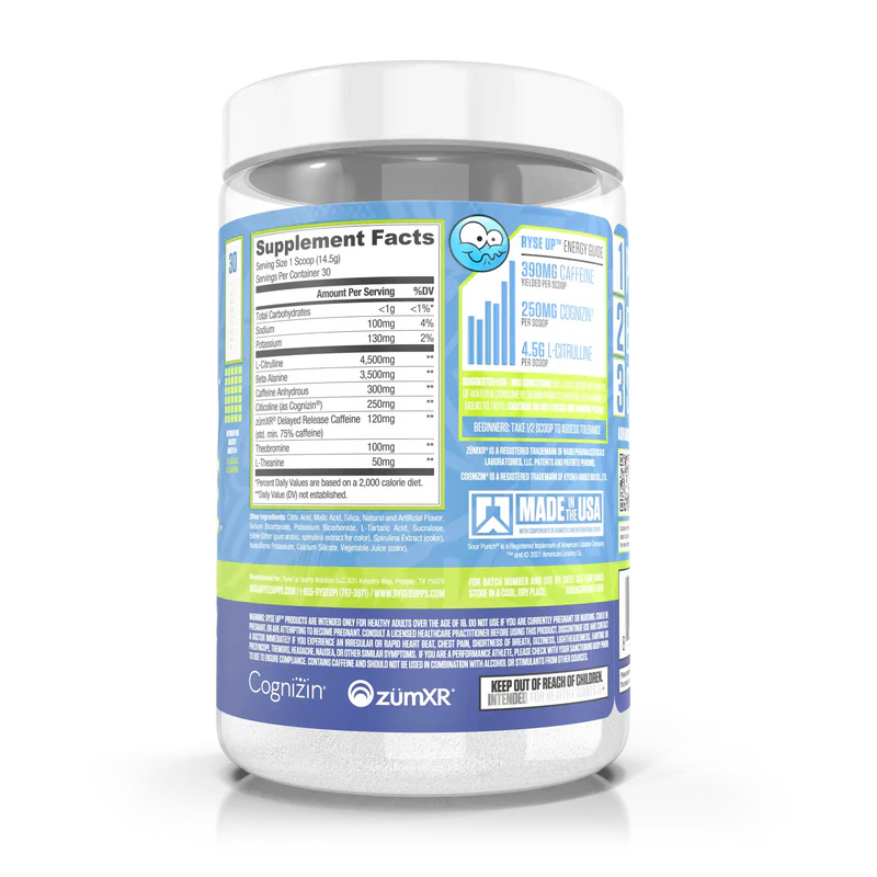 Ryse | Loaded Pre - Sour Punch Blue Raz