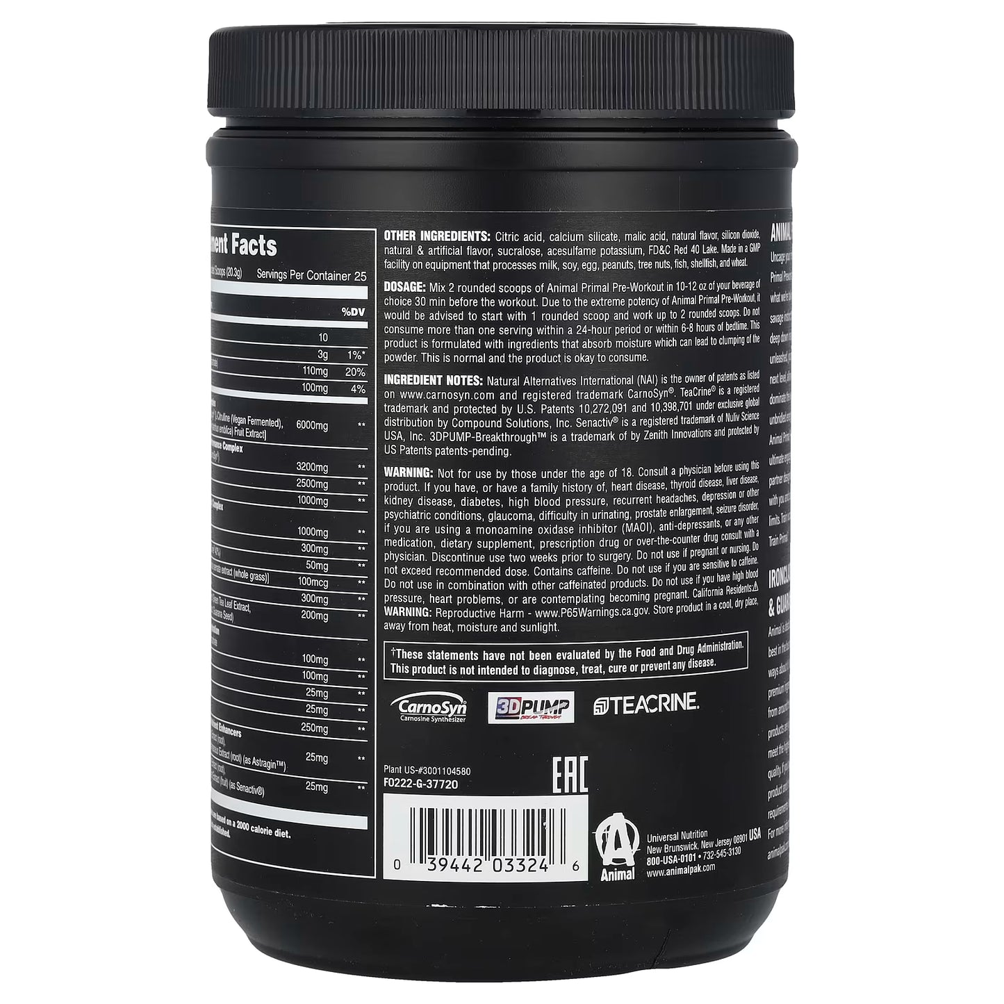 ANIMAL | Primal Powder - Fruit Punch
