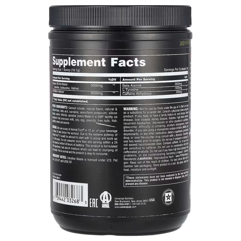 ANIMAL | Pre-workout Fury - Green Apple
