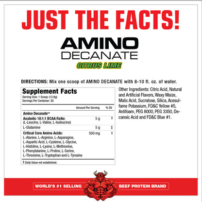 MUSCLEMEDS | Amino Decanate - Citrus Lime