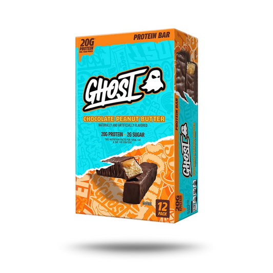 GHOST | BARRA DE PROTEINA 12 PZA - CHOCOLATE PEANUT BUTTER