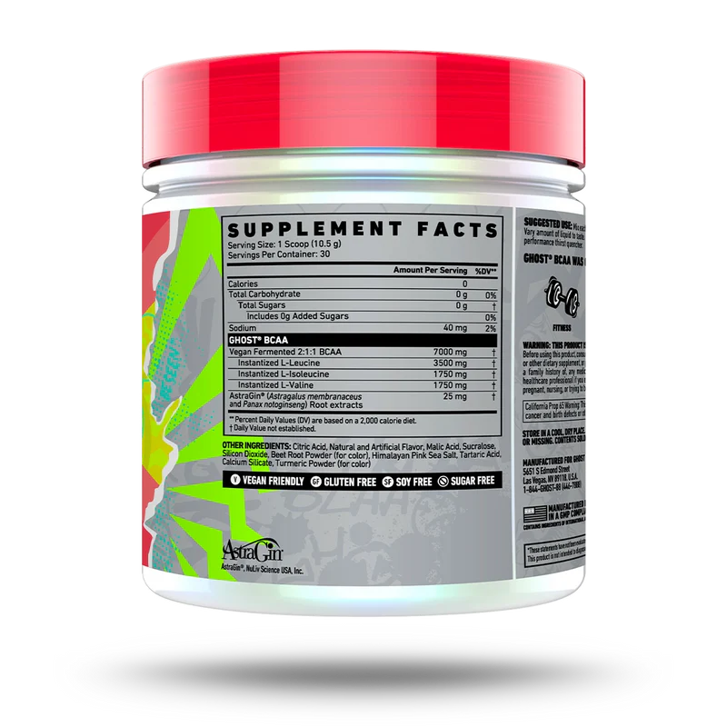GHOST | BCAA 30 Serv - Kiwi Strawberry