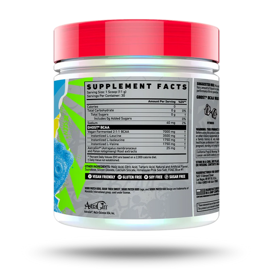 GHOST | BCAA 30 Serv - Sour Blue Raspberry