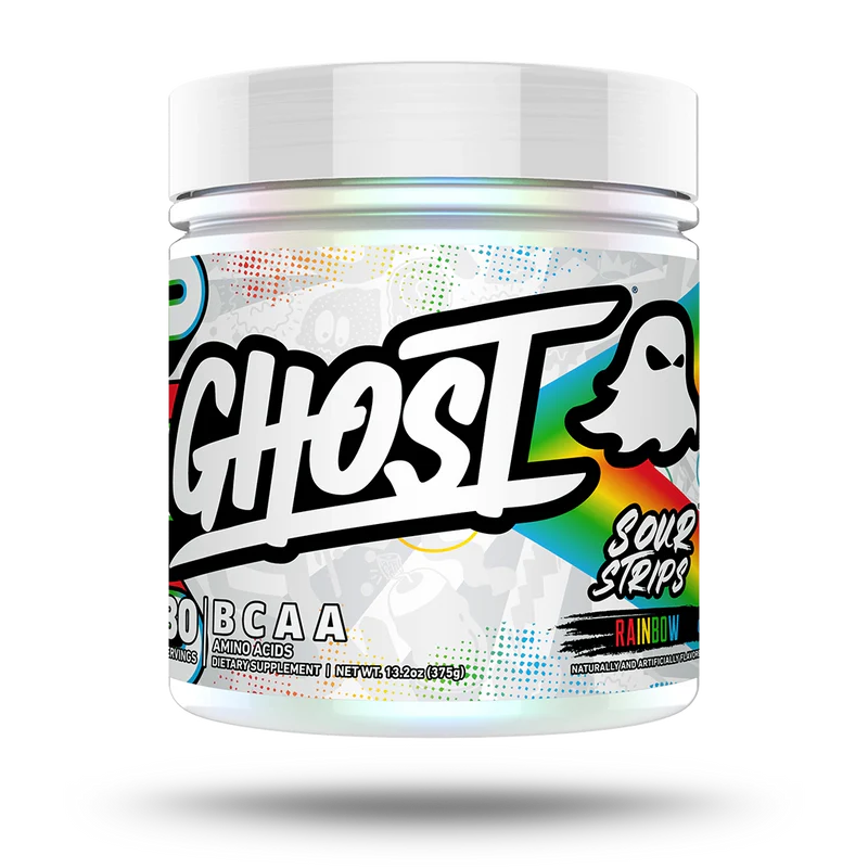 GHOST | BCAA 30 Serv - Sour Strips Rainbow