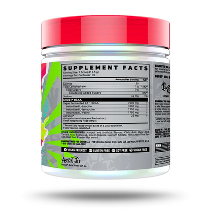 GHOST | BCAA 30 Serv - Sour Strawberry Watermelon