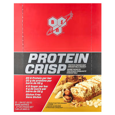BSN | Barra de Proteína Crips 12 pza - Peanut Butter Crunch