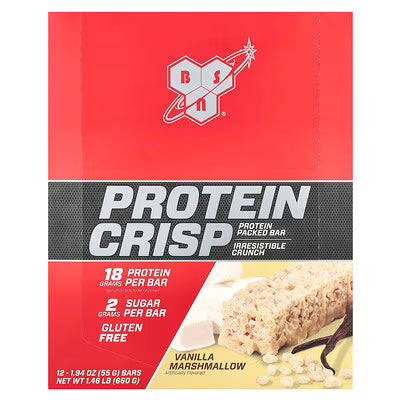 BSN | Barra de Proteína Crips 12 pza - Vainilla Marshmallow