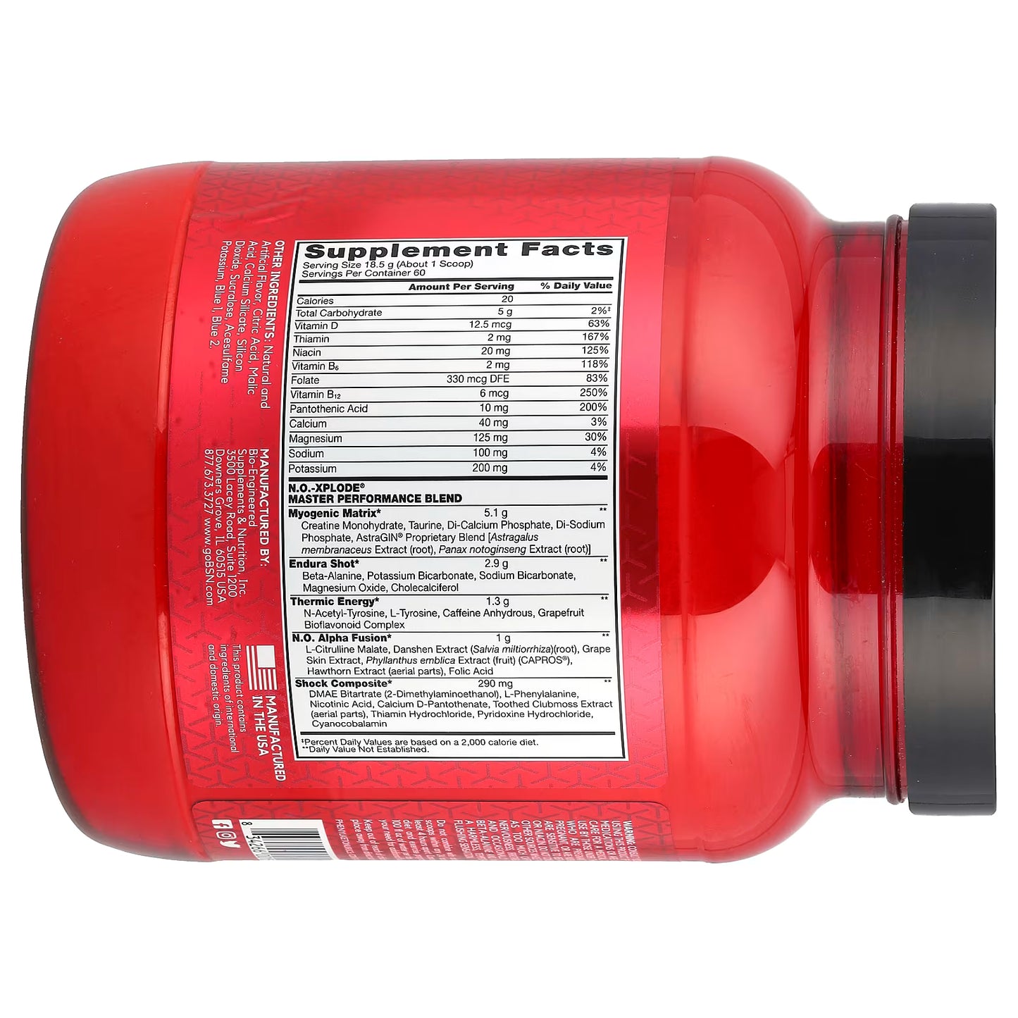 BSN | No-Xplode 3.0 Pre-entreno 60 Serv - Watermelon