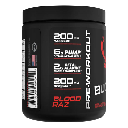 BUCKED UP | Pre-entreno / 30 Serv - Blood Raz