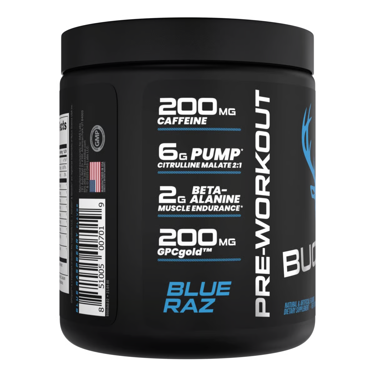 BUCKED UP | Pre-entreno / 30 Serv - Blue Razz